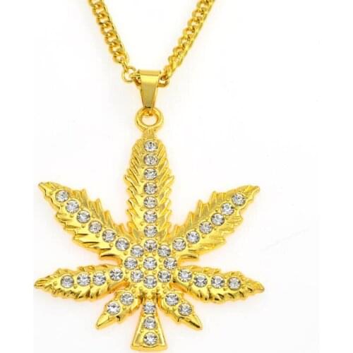2020 Stainless Steel Necklace For Women Man Maple Leaf Choker Pendant Necklace Engagement Jewelry