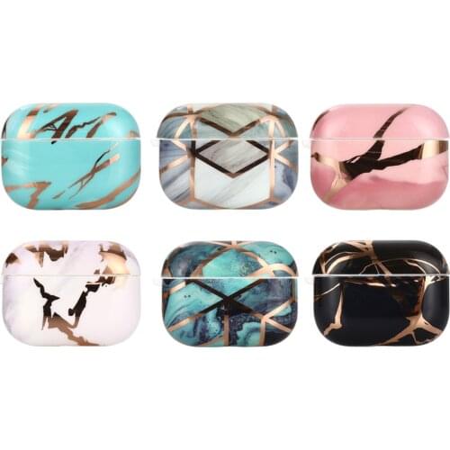 2021 New Wireless Bluetooth Case For Airpods pro IMD Printing electroplate Case TPU Earphone Cover