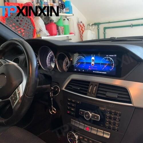 128G Carplay 1 DIN Car Radio Receiver Android Auto For Benz C W204 2011 2012 2013 NTG 4.2 NTG4.5 GPS Multimedia Player Head Unit