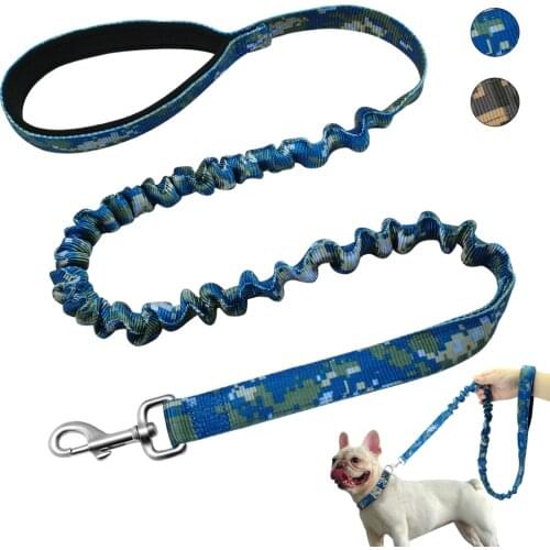 Bungee Dog Leash Nylon No-Pull Dog Training Leads Running Walking Elastic Soft Pet Dog Leashes For Medium Large Pet Pitbull