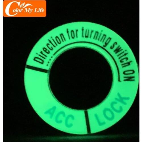 For Peugeot 208 2015 - 2019 Aluminum Alloy Interior Car Igition Key Ring Decoration Cover Trim Key Holder Case Protector Sticker