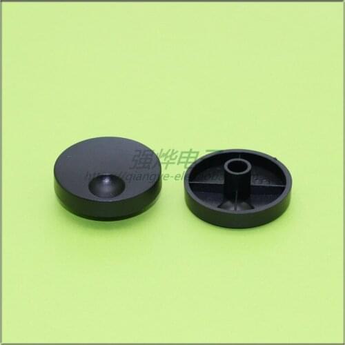 10 pieces 32MM*6MM black plastic knob potentiometer encoder knob cap flower shaft inner hole 6MM