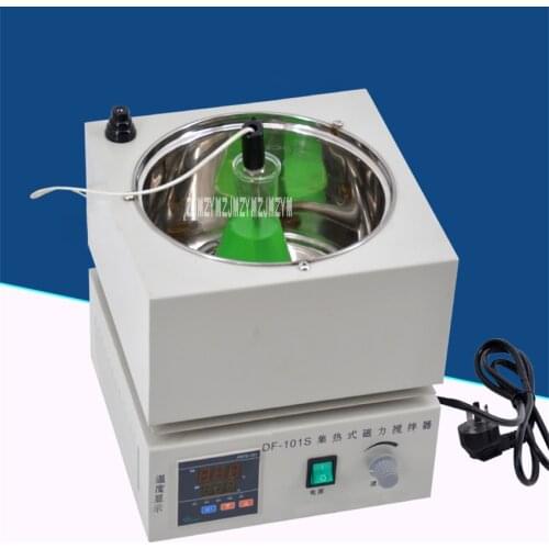 DF-101S Digital Display Magnetic Stirrer Heat Collecting Type Magnetic Heating Stirrer Thermostatic Stirrer 220V 60W 0-2600r/min