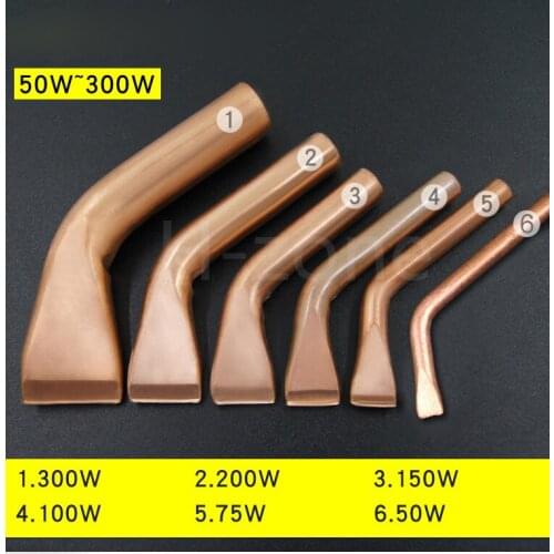 Electric Soldering Iron Heavy Duty External heat 50W 75W 100W 150W 200W 300W Soldering Iron tips heater Chisel Tip Wood Handle