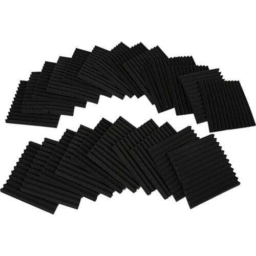 ELOS-24 Pack Acoustic Panels Studio Foam Wedges 1 inch X 12 inch X 12 inch