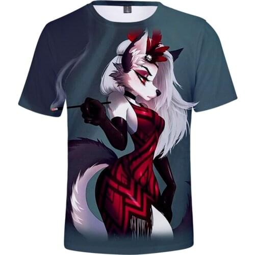 Mens Tshirt Helluva Boss 3D T shirts Summer Preppy Style MenWomen Street Clothes T-shirt Youthful Retro Innovation Kpop Tops