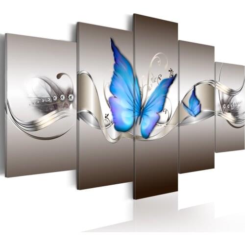 Picture-blue butterflies-200x100 cm