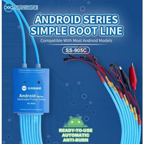 SS-905C Power Supply Cable Android One Button Boot Control line for Huawei Xiaomi Samsung Meizu OnePlus OPPO Anti-Burn Test Line