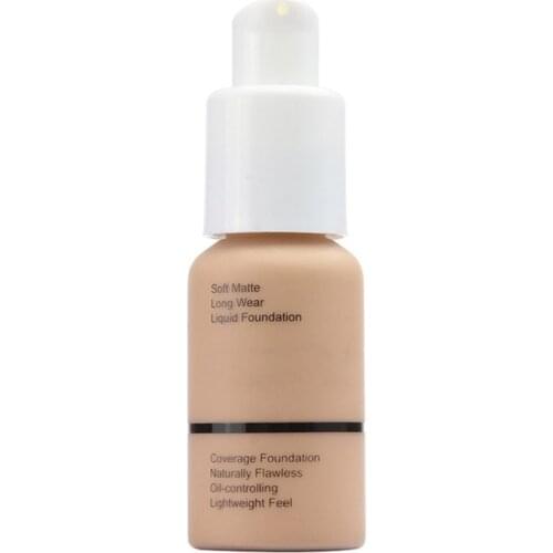 Foundation Soft Matte Long Wear Oil Control Concealer Liquid Foundation Cream Fashion Womens Makeup
