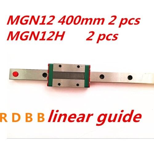Kossel Mini for 12mm Linear Guide MGN12 400mm linear rail + MGN12H Long linear carriage for CNC X Y Z Axis 3d printer part