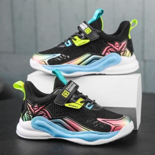 2021 Autumn Breathable Children Shoes Boys Basketball Sports Shoes Fashion Kids Sneakers for Girls Big Kids Boy Running Shoes