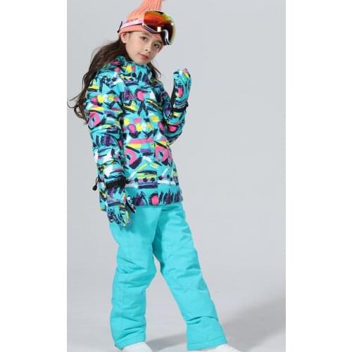 Ski Suits Kids Winter Suit Boys Ski Suit Girls Snowboard Jacket Snow Pants Boys Winter Sport Suit Kids Skiing Snowboard 6-16T