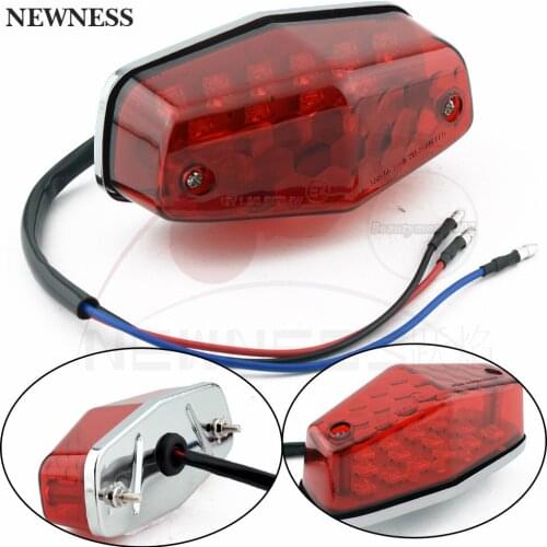 Motorcycle Lights Rear Fender Emarked LED Brake Tail light License For HarleyChoppers Sportster Bobber Nightster Sportster