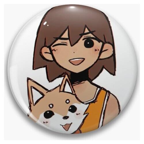 Omori Kel And Hector Soft Button Pin Badge Lapel Pin Hat Creative Lover Fashion Brooch Gift Funny Metal Clothes Collar Jewelry