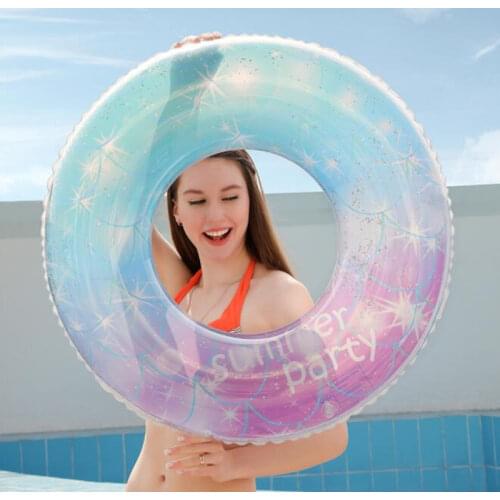 Inflatable Swimming Pool Purple Blue Float for Adult Kids PVC Swimming Mattress Rubber Ring Swimming Pool Toys Water Seat