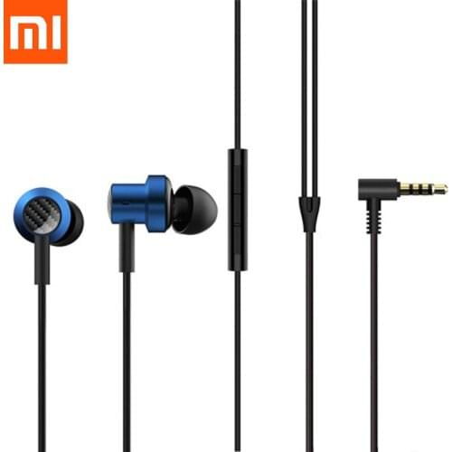 M11 Xiaomi 3.5mm In-ear Earphone Headphone With Mic Wire Control Dual Driver For Redmi Note 11 10 10X 9 9S 9T 8T 8 7 6 Pro 5A 4X