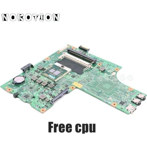 NOKOTION For Dell Inspiron N5010 Laptop Motherboard CN-0Y6Y56 0Y6Y56 48.4HH01.011 MAIN BOARD HM57 DDR3 Free I3