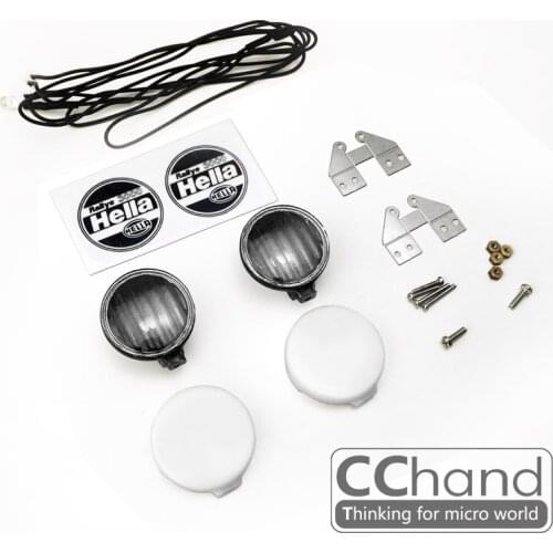 RC High Performance Lights Round/Square lamp headlamps Hella & IPF For Toyota Body Truck Hilux 1/10 Scale