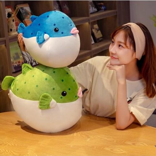 Cute Yangpu fish doll pillow plush toy PP cotton soft padded pillow girl nap pillow home sofa cushion home decor holiday gift