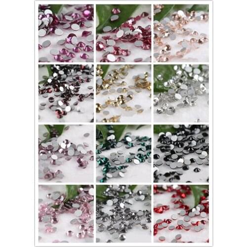 SS30 288pcs/bag Many Colours Crystal Non Hot Fix Rhinestones Strass Flatback Glass Rhinestones Free Shipping