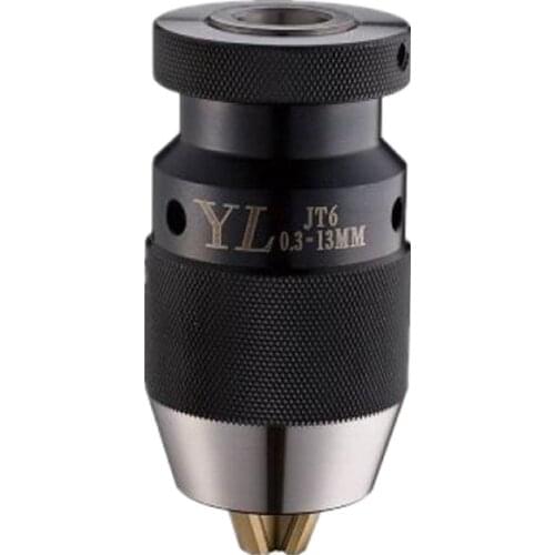 Taiwan Original YL Yaliang 0.3-13JT6 Self-locking Heavy Drill chuck Titanium plating Three claws durable