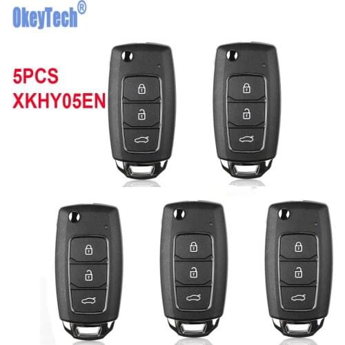 Xhorse XKHY05EN VVDI2 Universal Remote Key For HYU.D Style for Hyundai 3 Buttons English Version 5pcs/lot