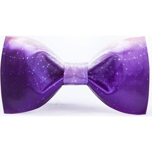 High Quality 2020 New Men Bow Tie Handmade Blue Fantasy Starry Sky Print Bowties Designers Brand Wedding Bow Ties for Men Gift