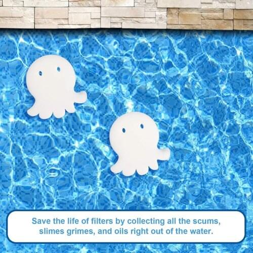 10Pcs/Set Pentagram Oil Absorbing Sponge For Swimming Pool Hot Tubs And Spas Absorbs Oily Clay And Grease