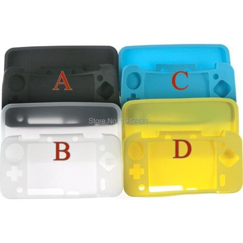 10pcs Soft Silicone Case Cover For New 2DS LL Durable Protective Cover Skin Silicone Gel Rubber Sleeve Case For New 2DS LL/XL