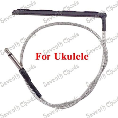 2 Pcs 4 String Guitar Ukulele EQ Under Bridge Saddle Piezo Cable Pickup Cable