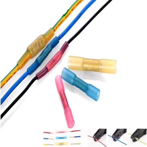 5/10/20/25PCS Heat Shrink Terminal Insulated Butt Electric Wire Connectors Crimp Terminal BHT0.5 BHT1.25 BHT2 BHT5