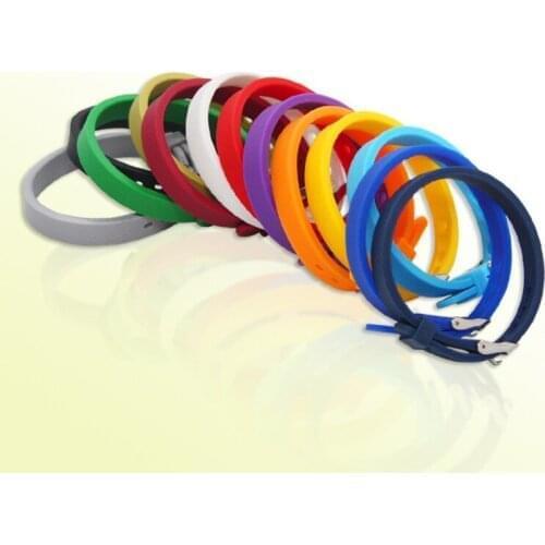 50pcs Multicolor 10mm Wide Thick Adjustable Blank Silicone Bracelet, DIY Accessory Jewellry Making,For Slider Beading and Charm