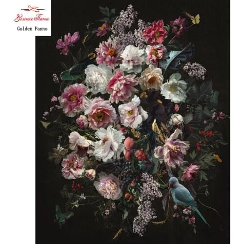 5D DIY Diamond Painting Square Stones Flower Painting Diamond Embroidery Sale Diamond Mosaic Full Display Home Decor