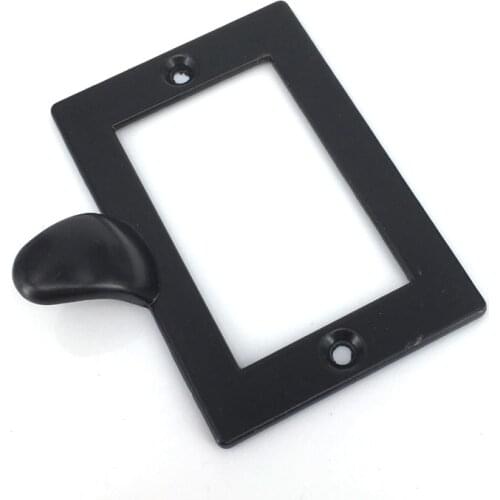 73x62mm Vintage Black Chest Bin Pull Label Holder File Tag Drawer Name Card Frames Holders pull Handle