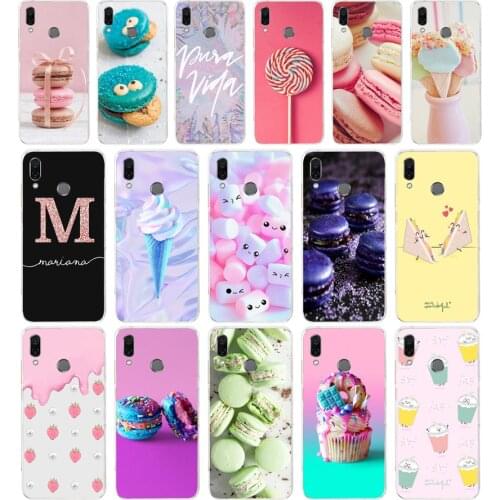 94AA Colorful Ice Cream Macarons Soft TPU Case Cover For Huawei Honor 8 8S 8X 8 Lite 9 9 Lite