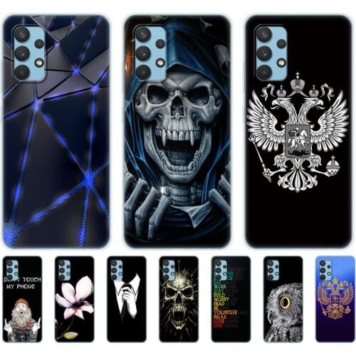 For Samsung Galaxy A32 A52 A72 Case silicon soft Phone back Cover For Samsung A32 A52 A72 4G 5G 2021 silicon coque funda bumper