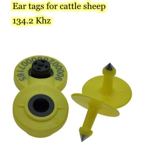 Cattle Identification Tags Hog Ear Label TPU Pet Animal Id Tag Rfid Smart Microchip Card for Newborn Calf Sheep Goat Tracking