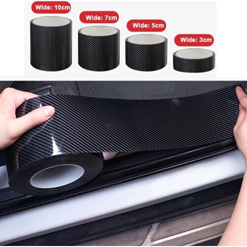 DUTRIEUX 5D Carbon Fiber Black Vinyl Wrap Kit Automotive DIY Wrap Film Tape Roll for Universal Vehicles Welcome pedal universal