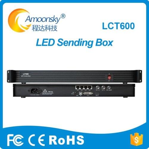 Amoonsky LCT600 Sender Box with nova msd600 sending card like nova mctrl600 can support nova vdwall processor for p3 led screen