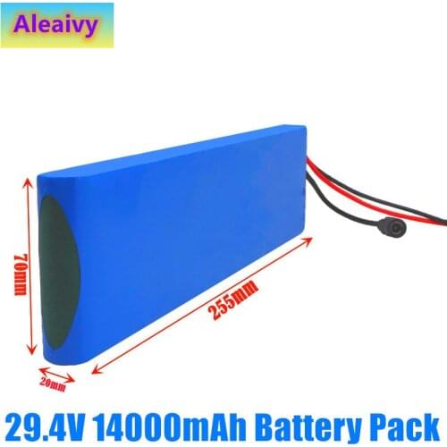 24V 14Ah 7S2P 18650 li-ion Rechargeable Battery pack 29.4v 14000mAh For Lithium Ion Electric bicycle moped Balancing scooter