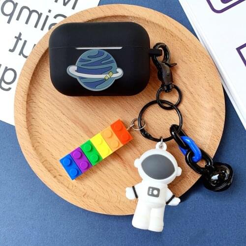 Cute cartoon Earphone Cases for for HUAWEI Honor Earbuds X1 Case silicone shell with Astronaut Planet Keychain Cover Honor X1