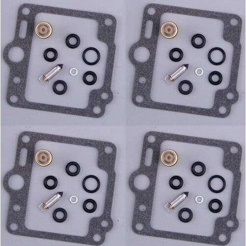 4 Sets Motorcycle Carburetor Repair Rebuild Kit Fit for Yamaha FJ1100LC FJ1100NC FJ1200SC FJ1200TC 1986 1987