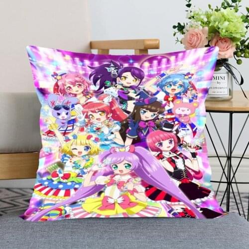 New Pripara Idol Time Pillow Case Modern Home Decorative Pillowcase 35x35cm,40X40cm(one side) For Living Room Pillow Cover