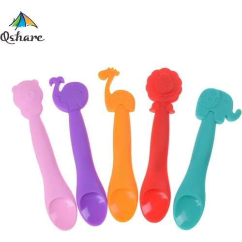 Qshare Silicone Feeding Spoons
