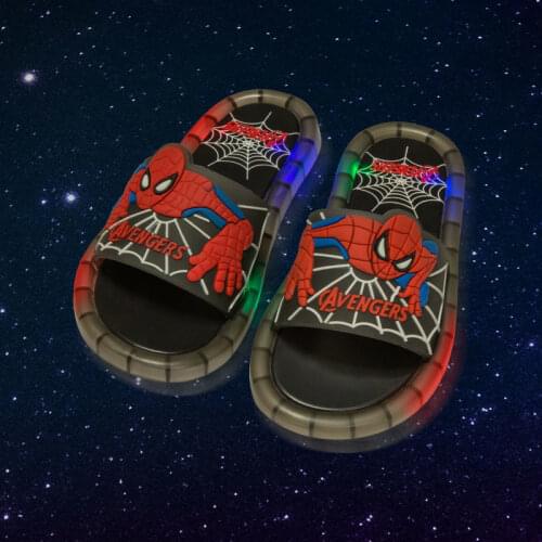 2021 Summer Girls Boys Luminous Slippers Children Soft PVC Shoes Toddler Kids Home Sandals Comfortable Baby Slides Flip Flops
