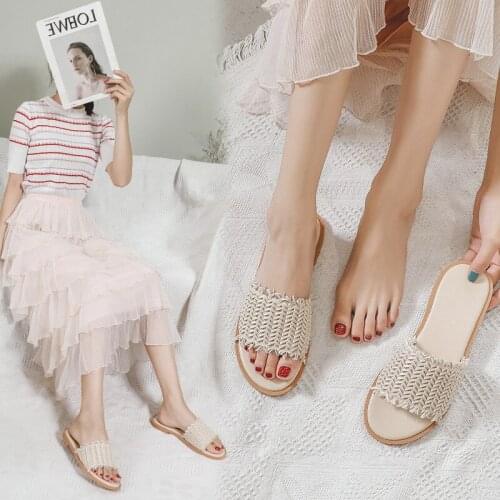Slippers Women Wear Style Fairy Shoes Fashion All-match Graceful Flat Sandals Shoes Woman Woman Shoes Flip Flops Women