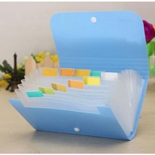 File Document Bag 12 Layers Pouch Bills Folder Card Organizer Fastener Office Mini Package JR Deals