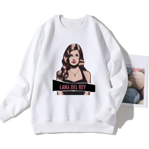 Ulzzang Hoodie Harajuku Funny Sweatshirts Lana Del Rey Print Women Grunge Aesthetic Winter Warm The Comfy Fashion Hoody Female