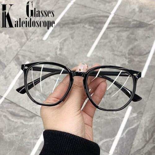 Vintage Blue Light Blocking Glasses Frames Women Men Computer Spectacles Irregular Transparent Optical Eyewear Leopard Frame