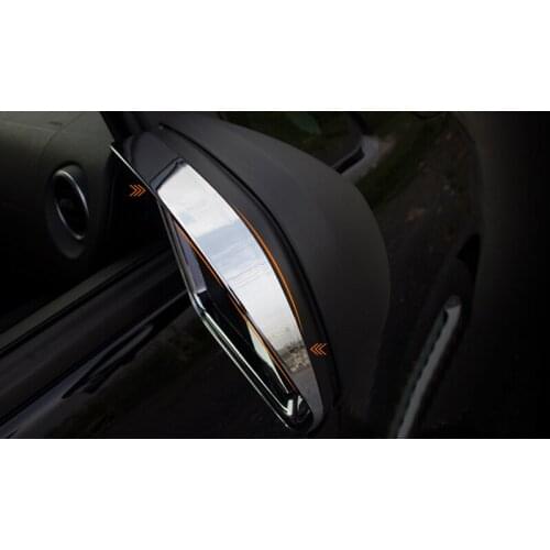 For Mercedes-Benz Vito (W447) 2014 2015 2016 2017 2018 ABS Chrome Tail Rear Mirror Rainproof Cover Sun Visor Frame Cover 2pcs